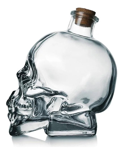 Skull Decanter Botella De Whisky Skull Prop De Vidrio Sin Pl
