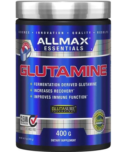 Glutamina Allmax 400grs 80 Servicios
