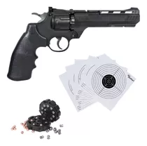  UKARMS Pistola de aire con resorte – 6 tiros revolver Magnum 357  c/cartuchos + 6 mm BBS, Plateado, 11 : Deportes y Actividades al Aire Libre