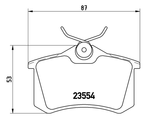 Brembo Balatas Peugeot 307 X-line 2006-2008 Trasero