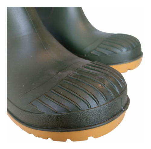 Imagen 4 de 7 de Bota Trabajo Escorpio Hidrocarburo Verde Con Puntera Acero