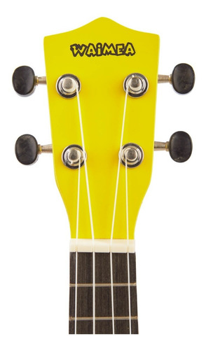 Imagen 7 de 10 de Ukelele Soprano Creep Waimea Amarillo + Funda + Correa!