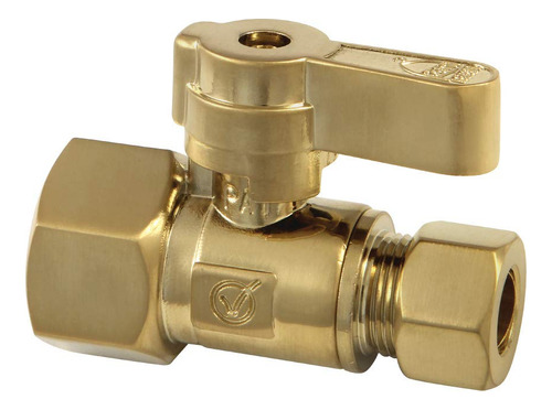 Kingston Brass Fip Od Comp Valvula Frenado Recta Laton