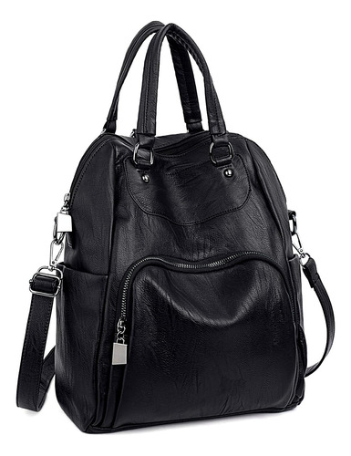 Mochila Uto 18000267-1b Para Mujer Color Negro