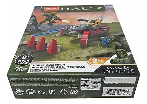 Mega Construx Halo Infinite Takedown: 2 Figuras Torreta Pro