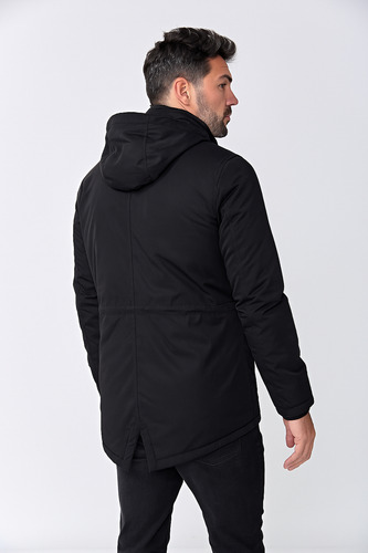 Campera Parka Nylon Hombre Importada Con Piel Interna