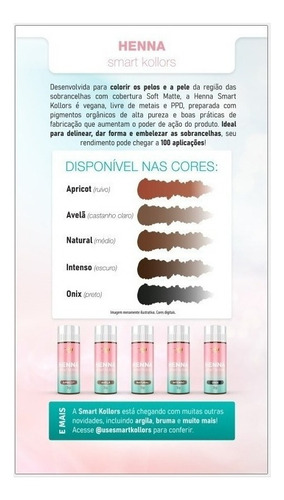 Promoção Rb Kollors - Henna P/ Sobrancelha 3 Und