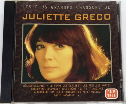 Les Plus Grandes Chansons De Juliette Greco Canada Import Cd