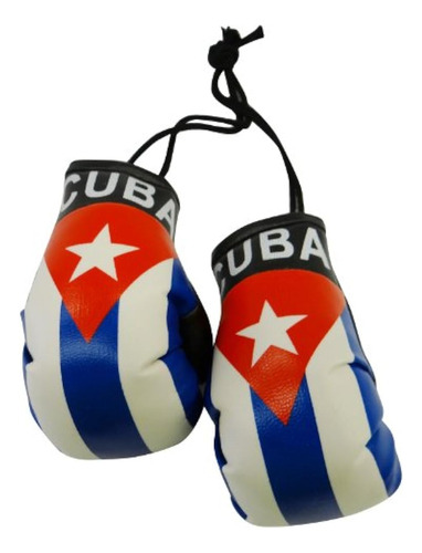 Mini Guantes De Boxeo De La Bandera De Cuba Para