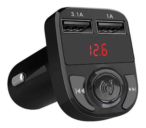 Receptor Bluetooth Autos Transmisor Fm Mp3 Carga Rapida Usb