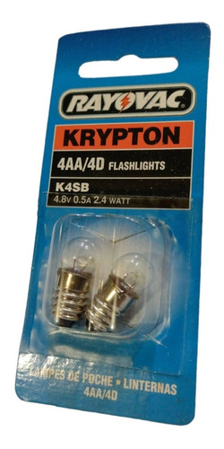 Bombillo Linterna Krypton Rayovac K4sb 4.8v 0.5a 2.4w