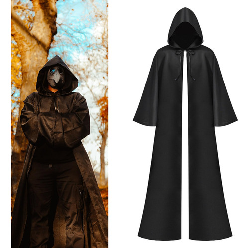 Capa De Halloween, Con Capucha, Vestido Gótico, Capa Larga