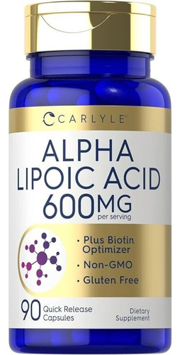 Alpha Lipoic Acid 600 Mg / 90 Caps / Carlyle