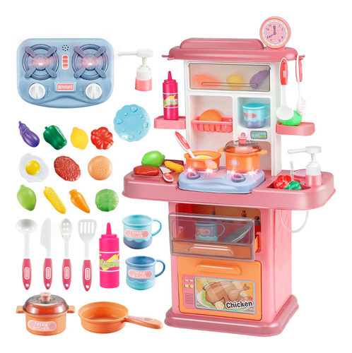 Juego Juguetes Cocina Con Sonido Y Luz, Regalo Educati