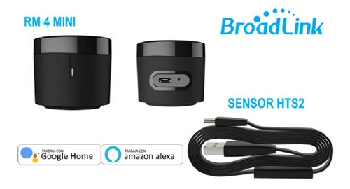 Control Remoto Universal Wifi Broadlink Rm4 Mini Sensor Hts2