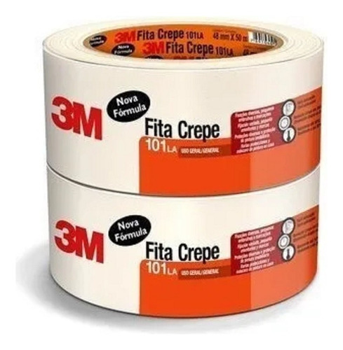 8 Rolos Fita Crepe 3m 48mmx50m Nova Formula