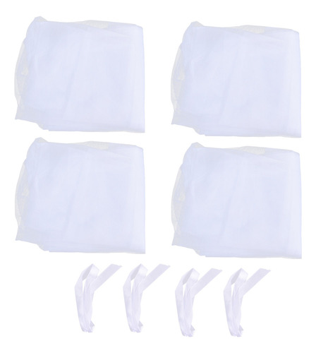4 Bolsas Para Sillas De Boda Faldas De Tul Diseño Simple Uso