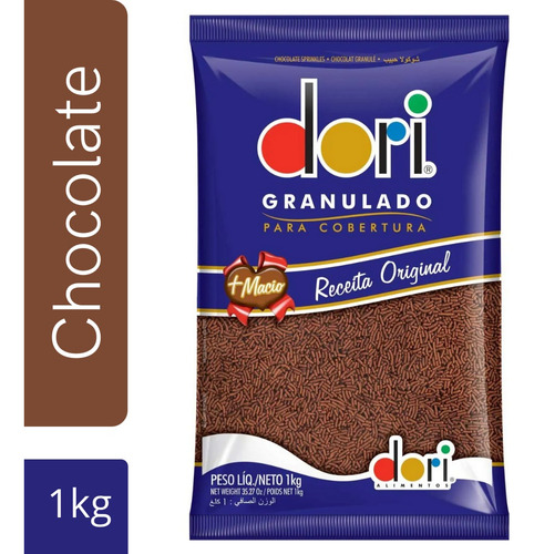 Granulado De Chocolate Macio Pacote De 1kg Dori Original