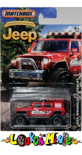 Matchbox Jeep Wrangler Superlift Anniversary Edition Lacrado