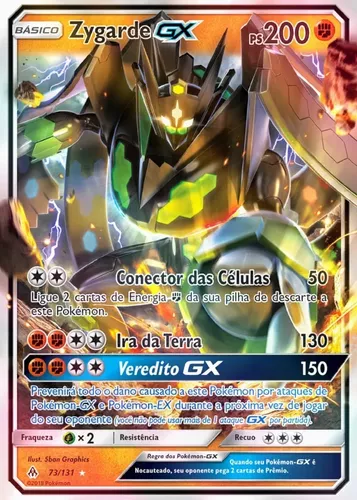 carta pokémon zygarde gx rara - Comprar Cartas Colecionáveis