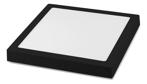 Painel Plafon Sobrepor Preto 36w Luminaria Led 40x40 Save