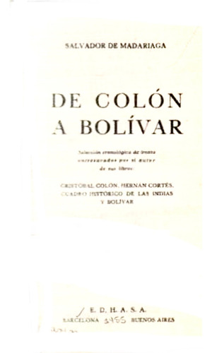 De Colon A Bolivar