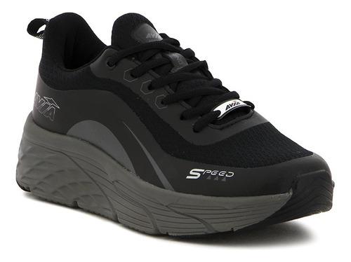 Avia Zapatillas Acordonadas Para Hombre Black/ Dk Grey