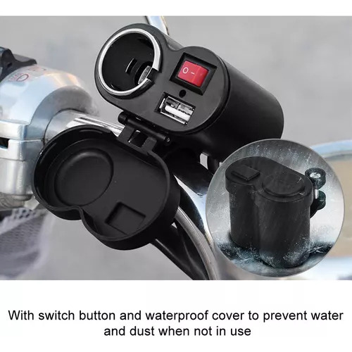 Cargador Usb Doble Para Encendedor De Motocicleta De 12-24 V