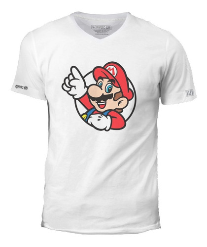 Camiseta Mario Bros Kart Videojuego Hombre Ivk