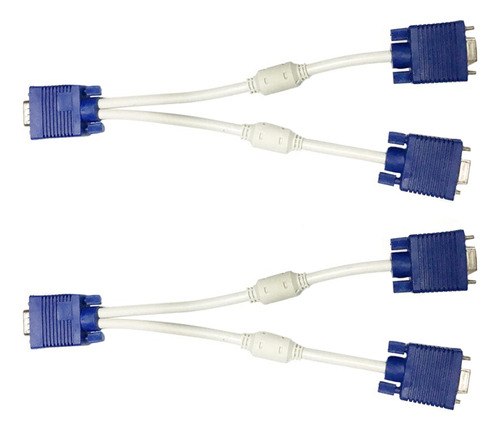 Cable Amp Vga One, Adaptador De Cable Dividido En Dos Unidad