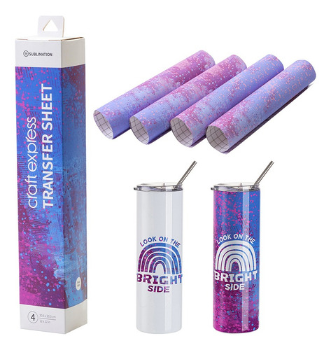 Transfer Sublimable Craft Express Grande Niebla Rosa