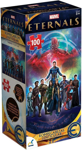 Rompecabezas Lenticular Torre Marvel The Eternals 100 Piezas