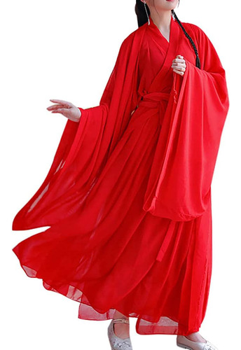 Boow Traje Chino Tradicional Para Mujer Vestido Hanfu Fluido