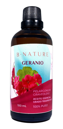 Aceite Esencial De Rosa Geranio Puro 100% 100 Ml