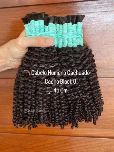 Cabelo Humano indiano 150 gramas 45 centímetros com técnica de