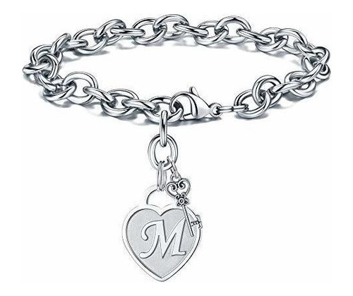 M Mooham Corazon Pulseras Iniciales Para Mujeres Regalos Gra