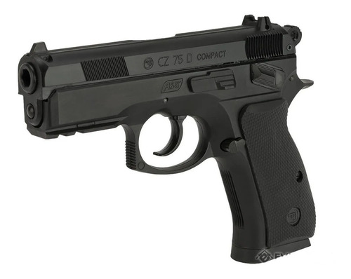 Pistola Co2 Asg Cz75d Compact Gas Comp 4,5mm +balines Regalo