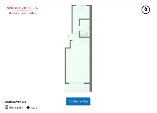 Imagen 2 de 5 de Cochabamba 154 - Monoambiente En Venta - Rosario