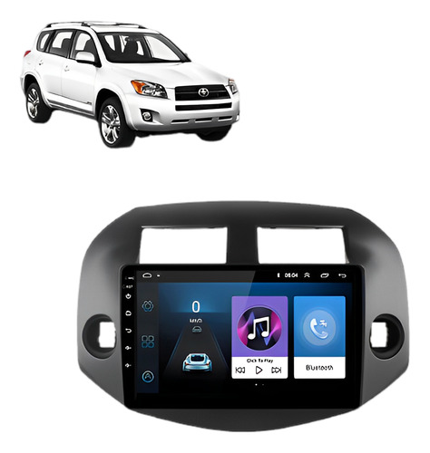 Central Multimídia Android Toyota Rav4 2006-12 8/core 10p