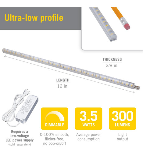 Iluminación Armacost Rigidstrip 24v 12 Kit De Difusor De Luz