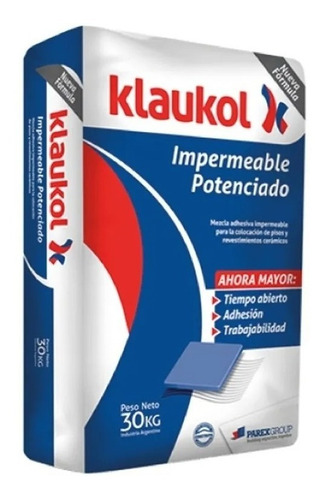 Klaukol Impermeable Potenciado X Bolsa De 30kg Para Ceramica