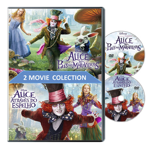 Dvd Duologia - Alice No País Das Maravilhas 2 Dvd