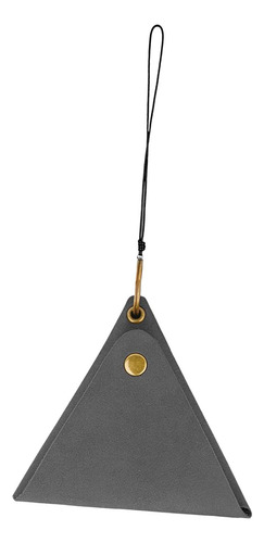 5 Bolsa Para Colgar En El Cuello, Piel Sintética Gris