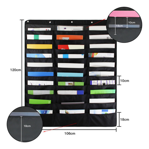 Xinnuo Organizador De Archivos De Pared Colgante De Puerta