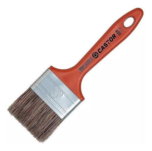 Pincel Trincha 2.1/2 Pol Cerdas Gris Kit 5 Unidades Castor