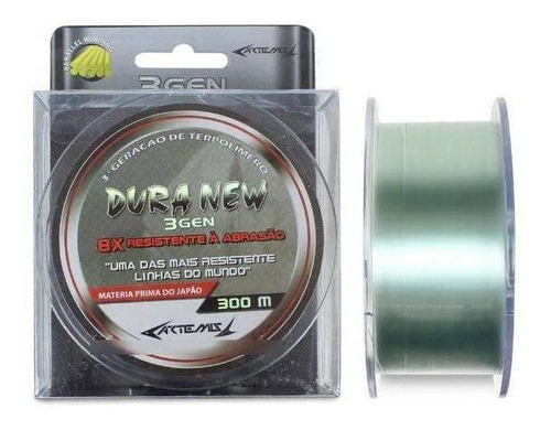 Linha De Pesca Dura New Verde 0,45 Mm 300 Metros 45 Libras