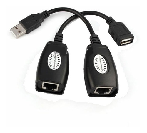 Extensión Usb Anera Hasta 40 Mts. Con Cable De Red Utp Cat5e