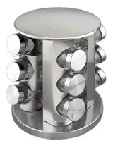 Comprar Especiero Condimentero Giratorio X12 Acero Inoxidable