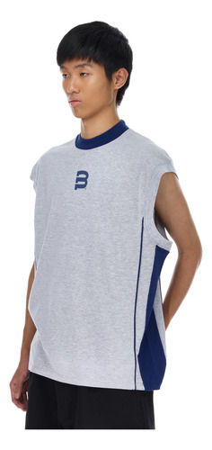 Musculosa Bullbenny Regular Fit Prepa Estampada Gris