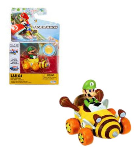 Figura Mario Kart Original Autitos - Luigi